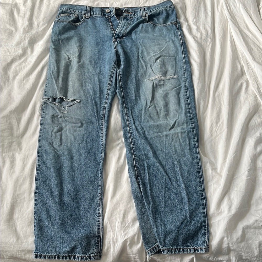 Calvin Klein Blue Straight Jeans with Vintage Appeal